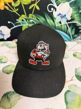 NFL Cleveland Browns Black 9FIFTY Snapback hat with team logo patch